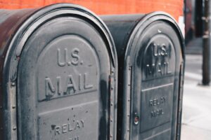Mailbox for mail in the United States.